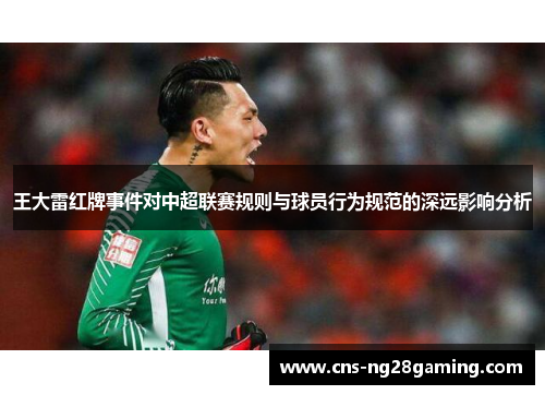 王大雷红牌事件对中超联赛规则与球员行为规范的深远影响分析